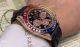 Faux Rolex Daytona Rainbow Rose Gold Oyster flex Strap Watch (3)_th.jpg